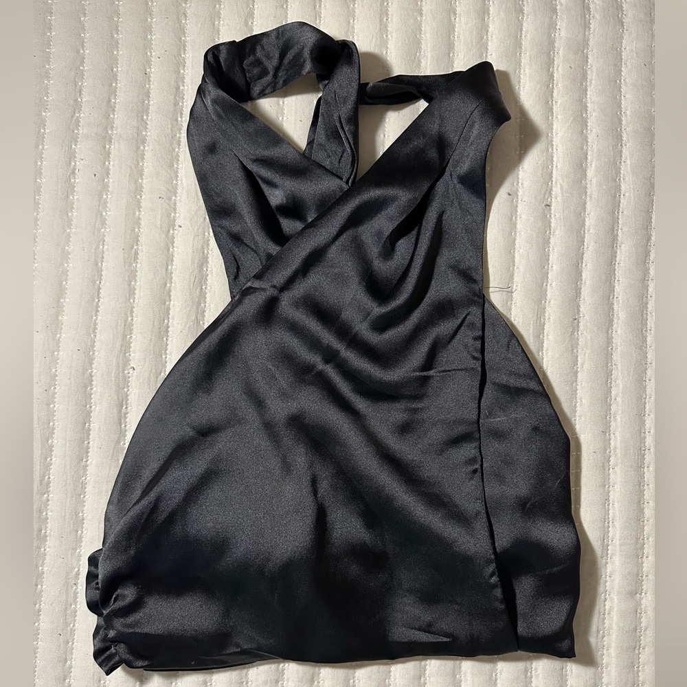 Worn Once Black Silk Top